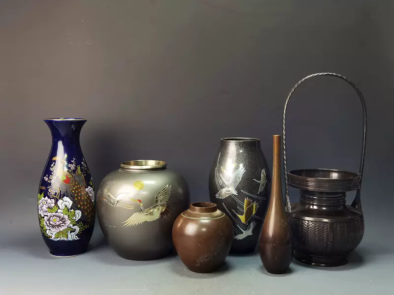 古銅　花生　花瓶　花器　華道 古銅 花生 花瓶 花器 華道 銅製花器 四海波 | 花器・花瓶,銅器