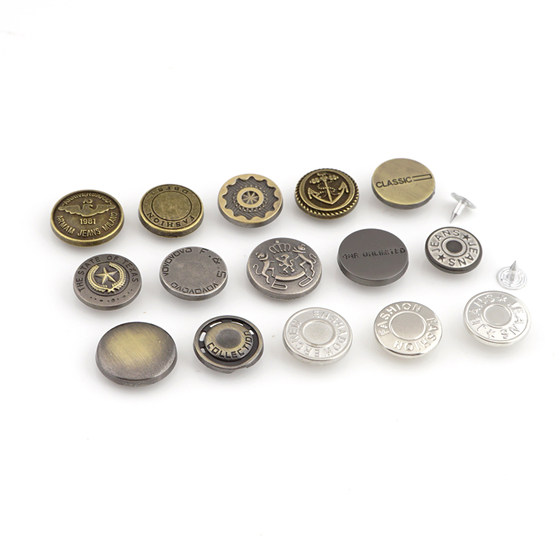 
Haomai metal buttoned men's denim clothes coat women's overalls decorative button down jacket backpack DIY button