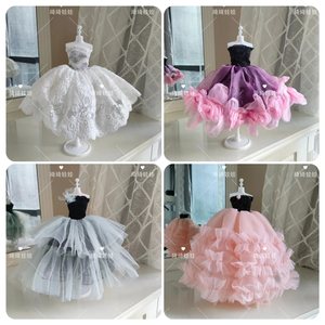 
30cm doll skirt supermodel wedding dress handmade dolls best friend kids birthday gift