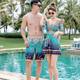 Women's 2023 new couple sexy beach dress style conservative belly-covering slim men's hot spring beach swimming