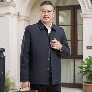 
Spring elderly men's jackets, middle-aged casual jackets, middle-aged and elderly dad jackets, spring and autumn loose lapel tops