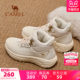 Camel Aerial Sports Shoes for Women 2025 Autumn and Winter New High-top Outdoor Casual Shoes with Fleece Warm and High-Height Enhancement Women's Shoes