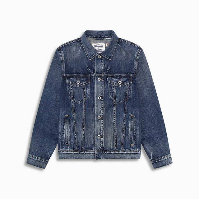 Levi's Midnight Blue brand Japan-made series couple denim jacket 67485-0012