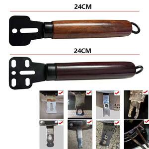 
Multi-purpose hole adjustable iron pot wooden handle cooking pot handle iron pot hand handle accessories handle pot handle accessories