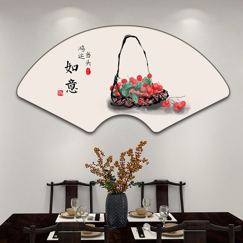 中国風の茶室の装飾 - 書斎、オフィス、リビングルーム用の絵画、書道 