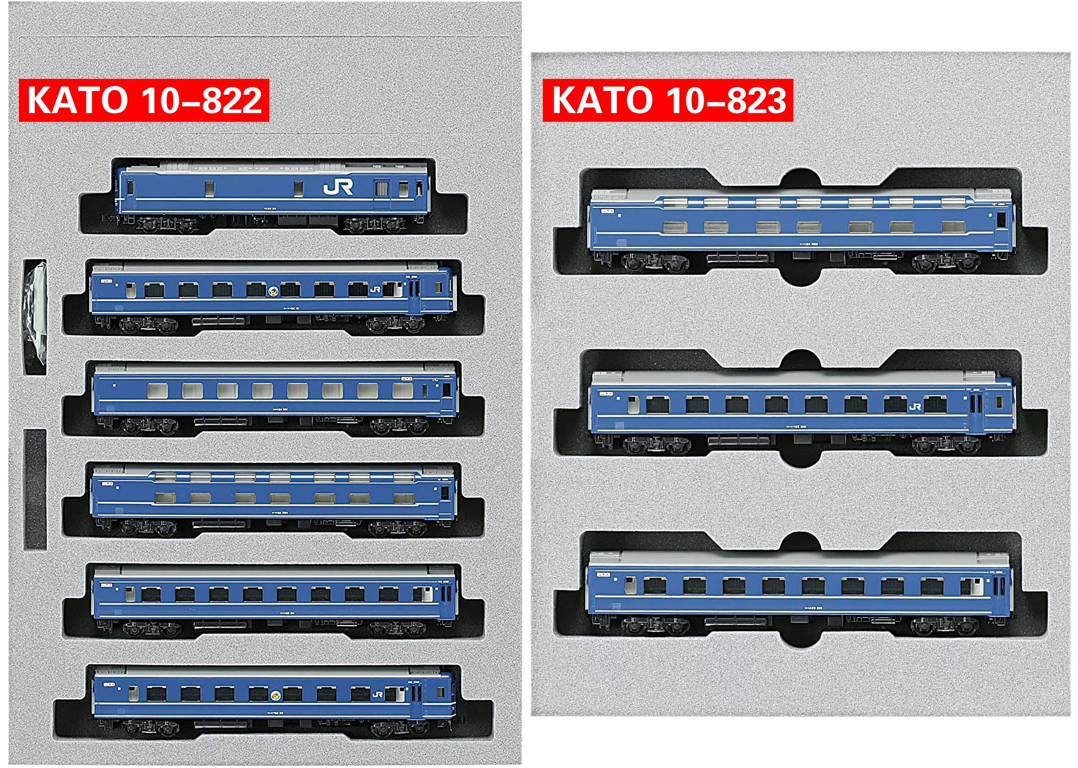 KATO 10-822/10-823 N比例火车模型24系寝台特急あけぼの全编-Taobao