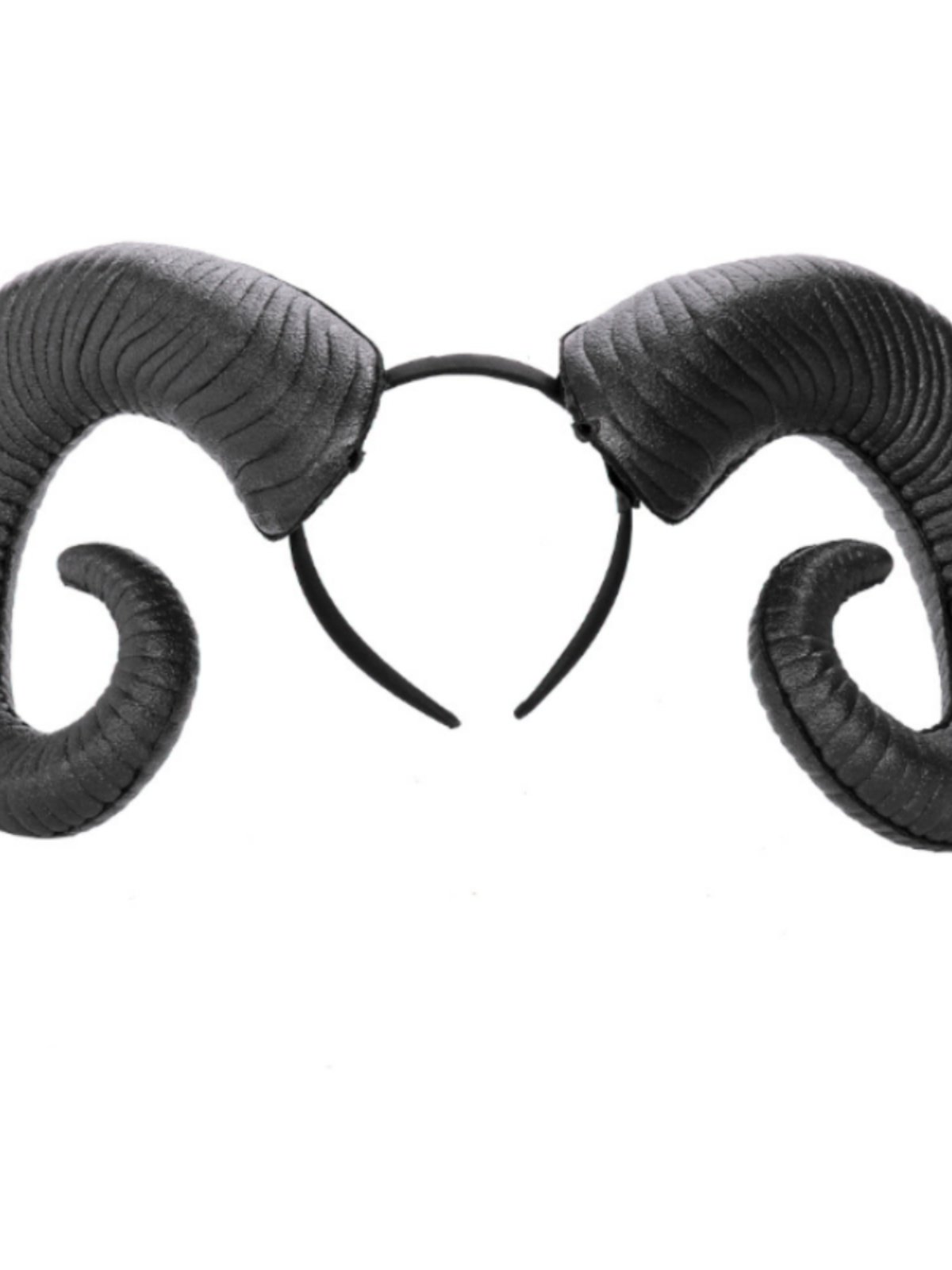 Serre-tête Cornes De Bélier BALINCO - Cornes Noires, Taille Unique, Pour Cosplay, Halloween, Fête Déguisée