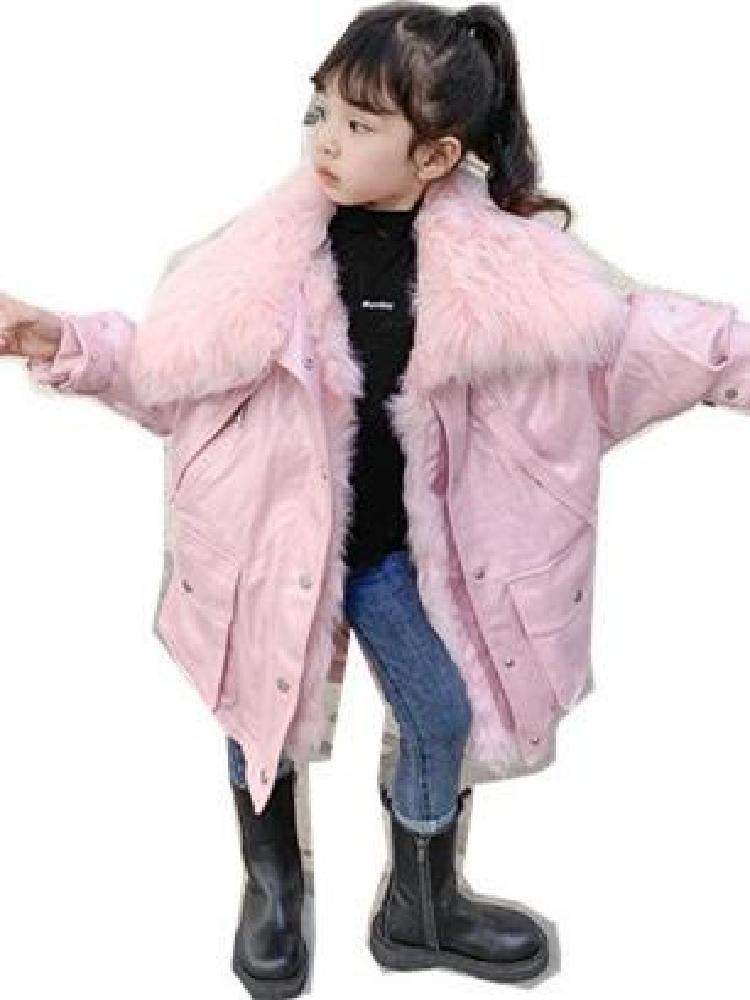 芭布勒斯 女童洋气韩版派克服羽绒服外套