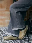 Giày đế mềm Nhật Bản mới có mũi nhung nửa dép đi trong nhà cắm trại thông thường ngoài trời chống thấm nước, chống dầu và chống trượt Giày đầu bếp
