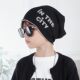Children's pullover hat for boys and girls in spring and autumn winter pure cotton cloth double layer thin thick velvet head piled with ear protection trendy hat