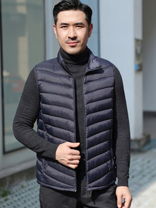 
Winter new thin down cotton vest men's cotton vest warm and thickened sports 2025 short vest jacket