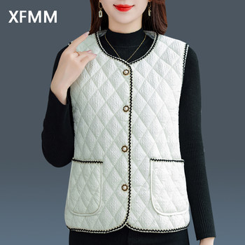 Little incense vest wears warm autumn and winter new vest vests, shoulder, shoulder mothers put on cotton vest
