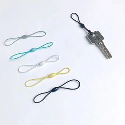 Key Lanyard Simple DIY Lanyard for Access Cards, Figure-Eight Elastic Cord for Gym Membership Cards, Bus Cards, Mini Card Lanyard