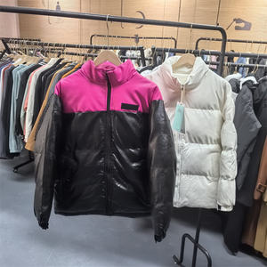 
PU imitation leather cotton jacket winter trendy brand warm tops cotton coat Hong Kong style couple loose bread coat cotton jacket