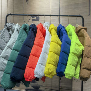 
MY04 couples colorful hooded cotton coat bread suit winter thickened warm cotton coat versatile cotton jacket jacket