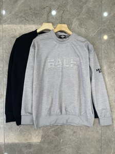 
Japanese niche brand BALL men's casual sweatshirt men's round neck pullover sweatshirt simple long-sleeved warm inner wear