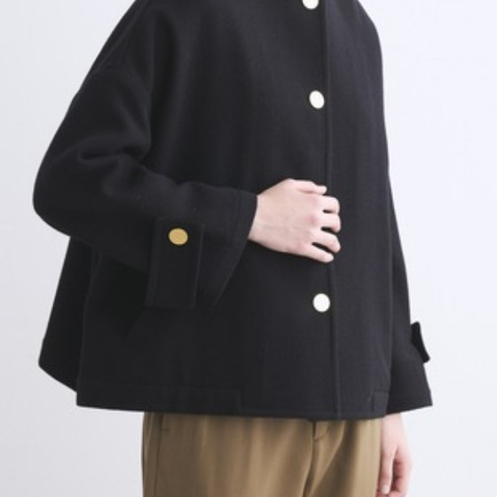 
60,000 Scottish pure wool short 100% wool melton wool jacket medium thick