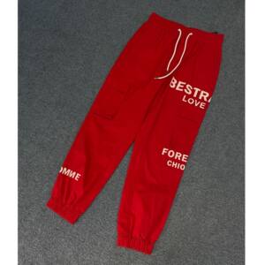 
Kaliyani brick cabinet 1990ku799 men's summer new red fashion casual trend leg overalls