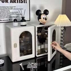 Cosmetic Storage Box, Desktop High-End Large-Capacity Lipstick and Skin Care Product Storage Rack, Dressing Table Organization and Storage Box