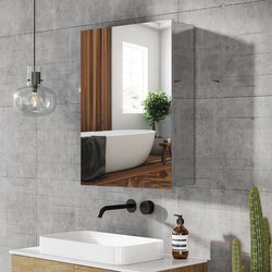 Ausme stainless steel bathroom mirror cabinet