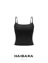 Haibara Camellia Fragrance Sling Bra Pad Beautiful Back 10A Sleeveless Summer Fashion Vest Black Push-Up Underwear
