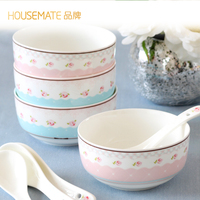 Ceramic Bowl Set For Couples - Home Tableware Set For Noodles, Rice, And Soup