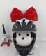 Children's balance car sliding adult motorcycle electric car ski helmet decoration headwear sequined big bow