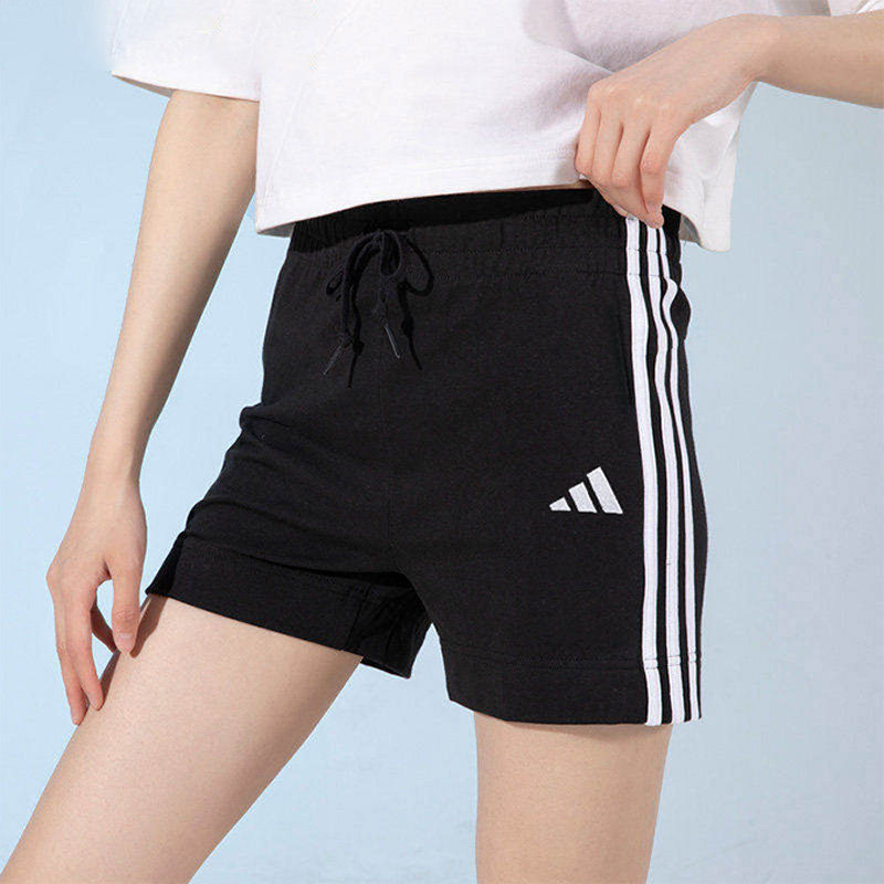 Lucky Leaf Шорты Adidas Женские брюки Трикотажные спортивные шорты Официальная аутентичная верхняя одежда Женские шорты с высокой талией