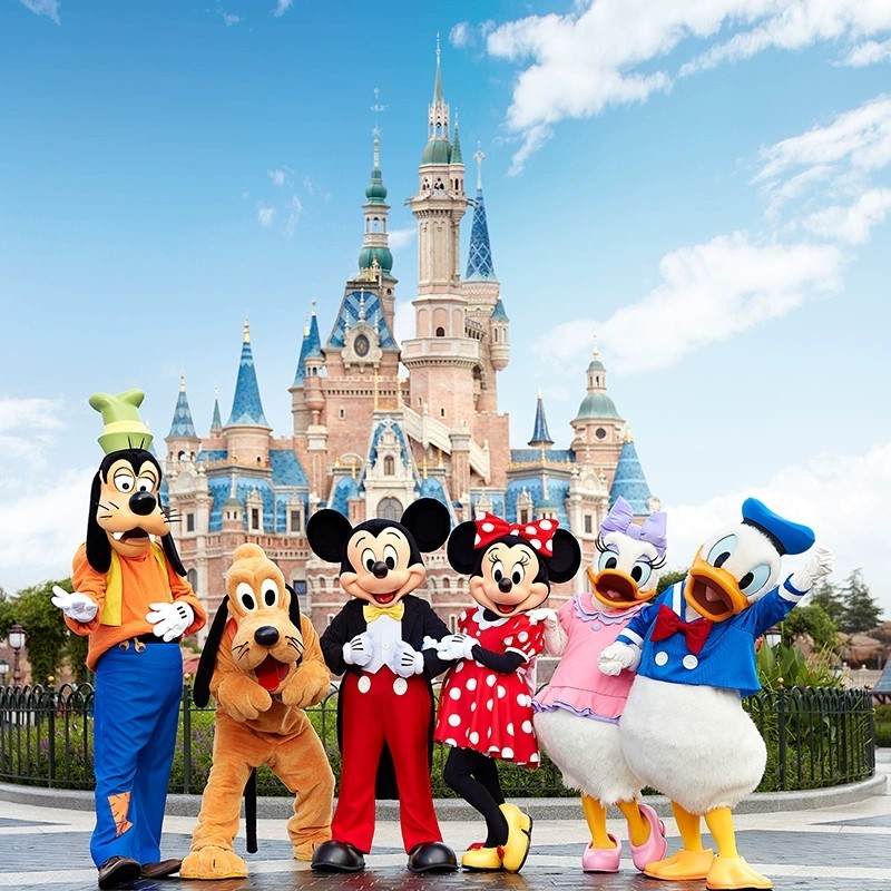 上海迪士尼+苏州+杭州乌镇西塘五日跟团游鲁迅故居赠游船提灯走桥