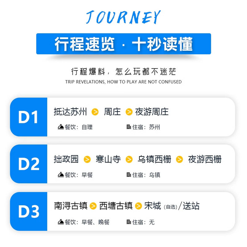 杭州+苏州+西塘乌镇3日跟团游古寺抄经/拙政园5钻酒店/赠西塘游船