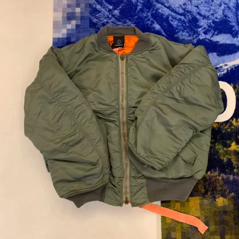 Peaceminusone Vintage Bomber Jacket 軍綠色Ma-1夾克PMO GD-Taobao