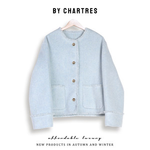 
2026 spring new brushed double-sided wool coat Korean short woolen coat for women