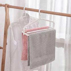 Japanese Household Retractable Towel Rack, Bath Towel Windproof Hanger, Clothes Drying Rack for Sheets and Clothes, Pants Drying Rack