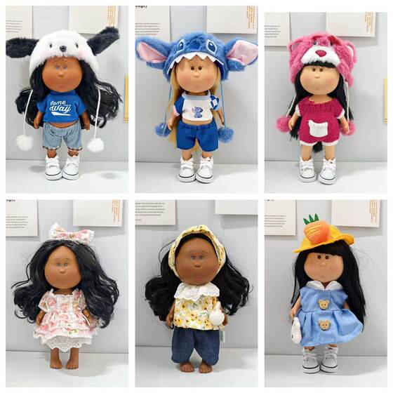 Only clothes Spanish 24cm potato Mia doll clothes cartoon headgear doll dress up winter suit