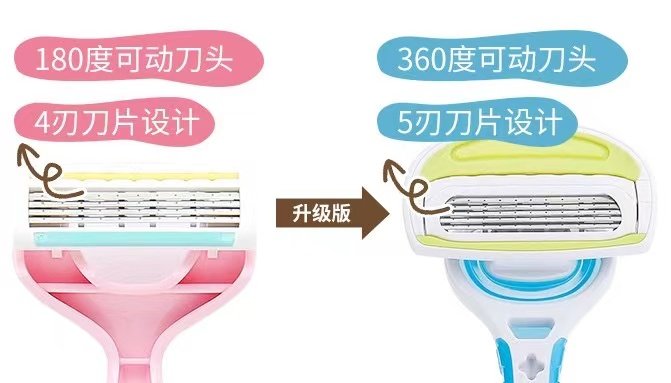 Japan Kai Kai Printed Razor for Armpit and Leg Hair