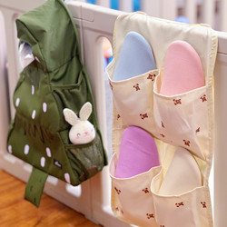 Baby Egg Crawling Mat Shoe Storage Fence with Tie Cotton Linen Canvas Machine Washable Durable Cute Rabbit Pocket High Aesthetic Value