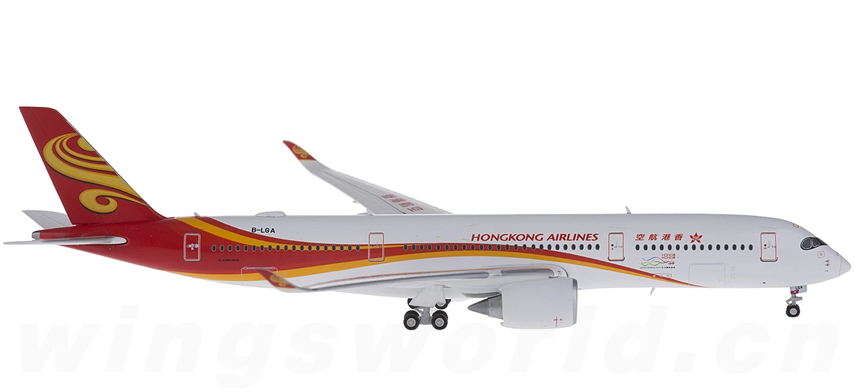 1/200 香港航空 Airbus A350-900 B-LGA JCWINGS Hong Kong Airlines Airbus A350-900 Reg# B-LGA With Stand JC