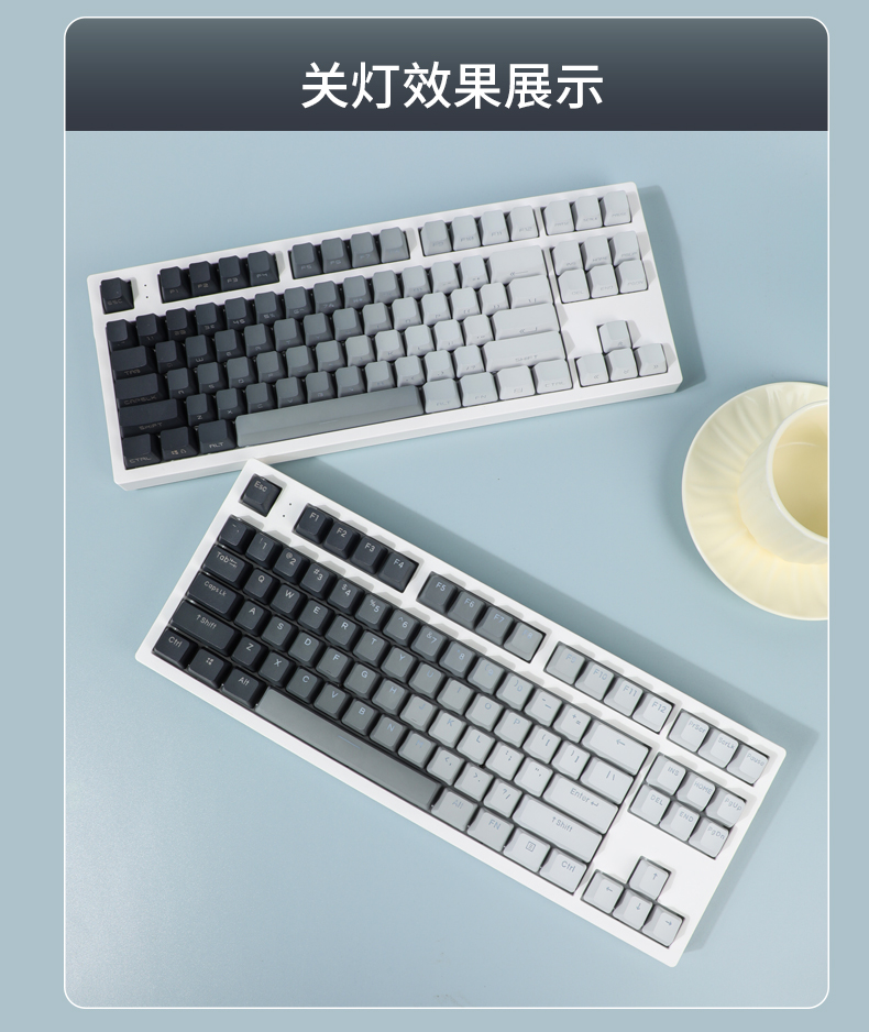 ASIMOU キーキャップ フルセット 透明 Asimov Cherry Profile Transparent Keycaps|Keyreative