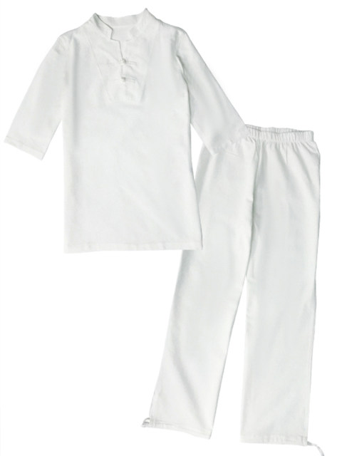 Kang Suya Zen Practice Suit Healing Loose Cotton and Lines Yoga Suit Ladies Set Buddhist Zen Pai Shishi Meditation Practice Suit
