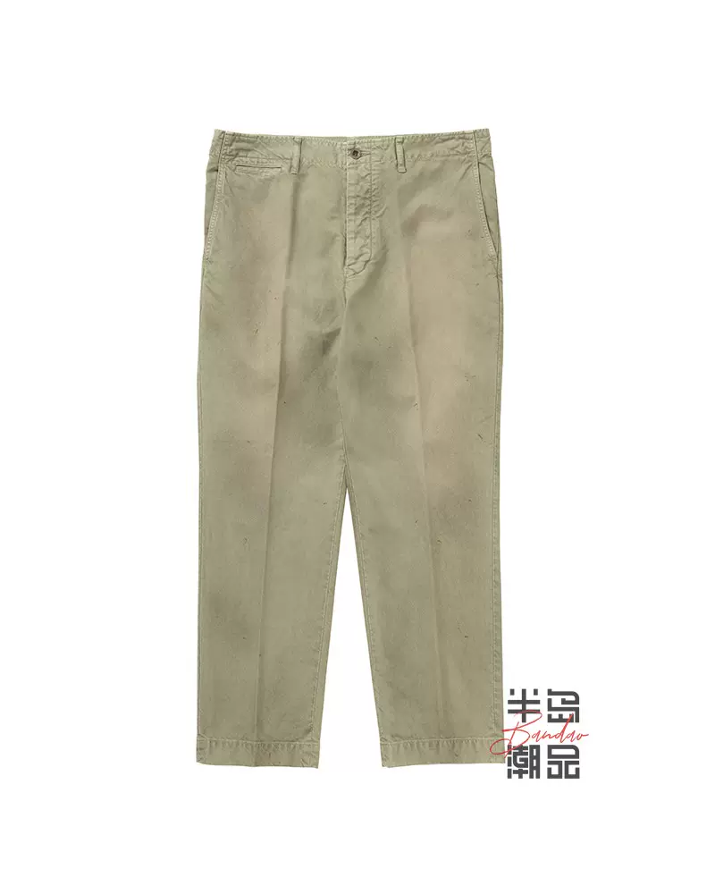 定金VISVIM CHINO PANTS DMGD 做旧休闲裤23AW-Taobao