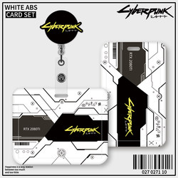 Cyberpunk High-Fashion Card Holder for Student Id, Campus Card, Employee Badge, Id Card Holder with Lanyard and Easy-Pull Buckle