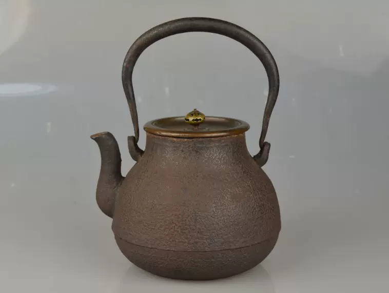 日本茶道具-龍文堂 林 造 鐵瓶 老鐵壺-Taobao