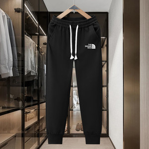 
Autumn and winter new ins sweatpants slim leggings couple versatile sweatpants plus velvet thickened casual pants men's trousers