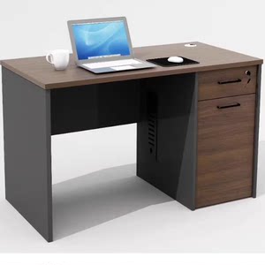 
Desk B-1612 khaki 1.2m staff desk work station simple modern office financial desk with cabinet