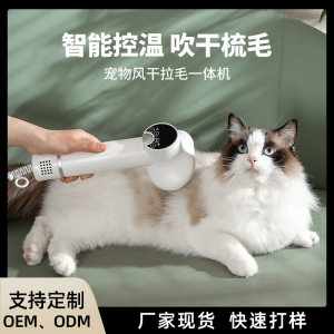 
Pet smart electric blow-comb all-in-one cat blow-wool comb hair pulling cleaning cat dog hair removal comb beauty products