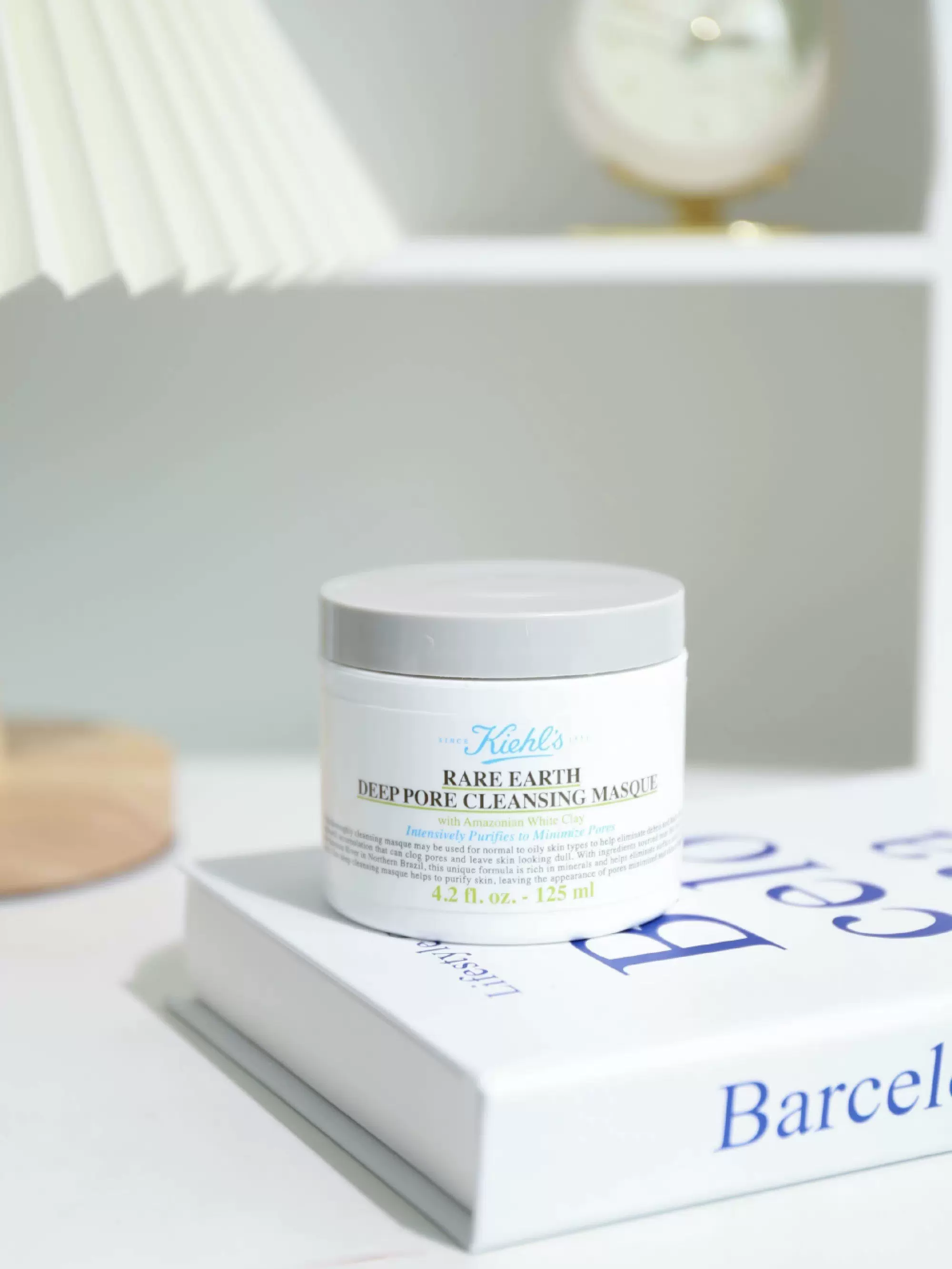 日上免税kiehls科颜氏亚马逊白泥净致面膜142g深层清洁125ml现货