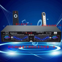 20-segmenti Palco Performance Matrimonio Stereo Bluetooth Plug-in U Disco Spettro Di Frequenza Radio Fm Battendo 2 Equalizzatore Pre-livello