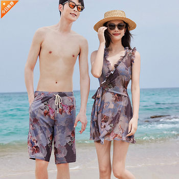Couple swimsuit is high -end and pure wants to holiday swimsuit
