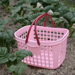 Portable Shopping Basket for Groceries, Ice Cream, Frozen Food, Plastic Basket, Snack Shop Basket, Fruit Picking Basket