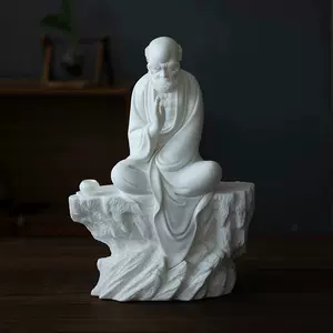 細工柘植製 達摩造像高彫 開運財運置物 時代美品 8cm 72088